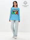 Лонгслив женский. Хлопок / Toca Boca logo | Тока Бока логотип