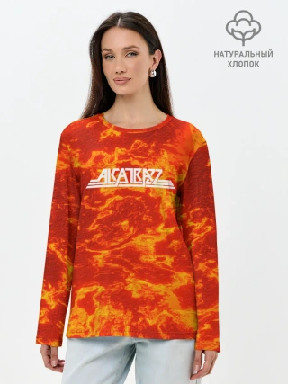 Лонгслив женский. Хлопок / ALKATRAZZ