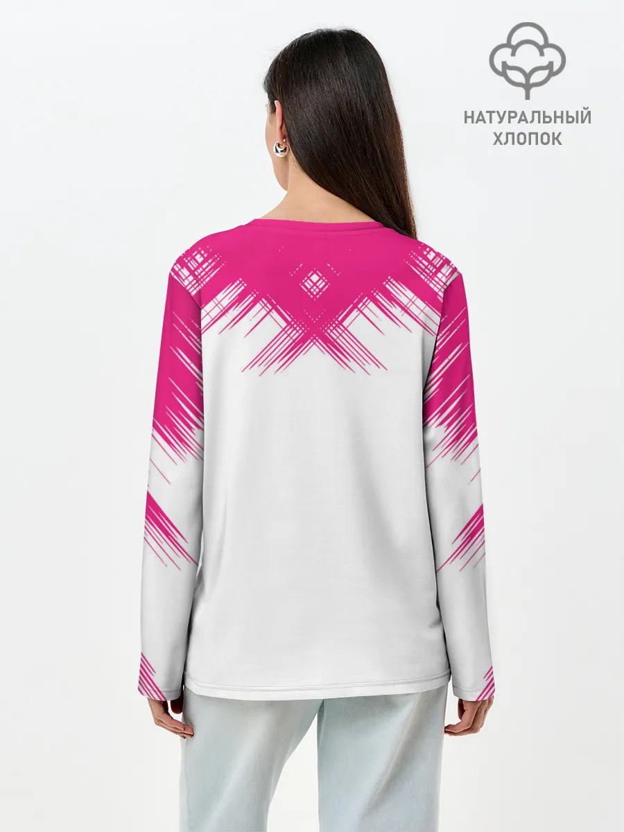 Лонгслив женский. Хлопок / Игра в кальмара | Люди в масках 456,