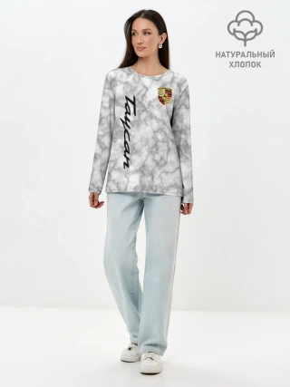 Лонгслив женский. Хлопок / [Porsche Taycan] Как у Литвина