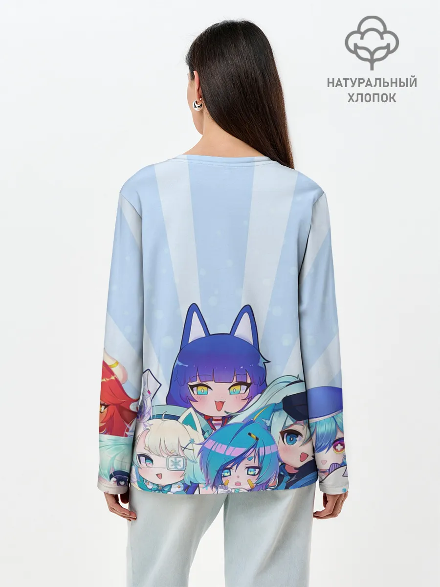 Лонгслив женский. Хлопок / Gacha Club Character