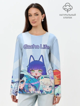 Лонгслив женский. Хлопок / Gacha Club Character