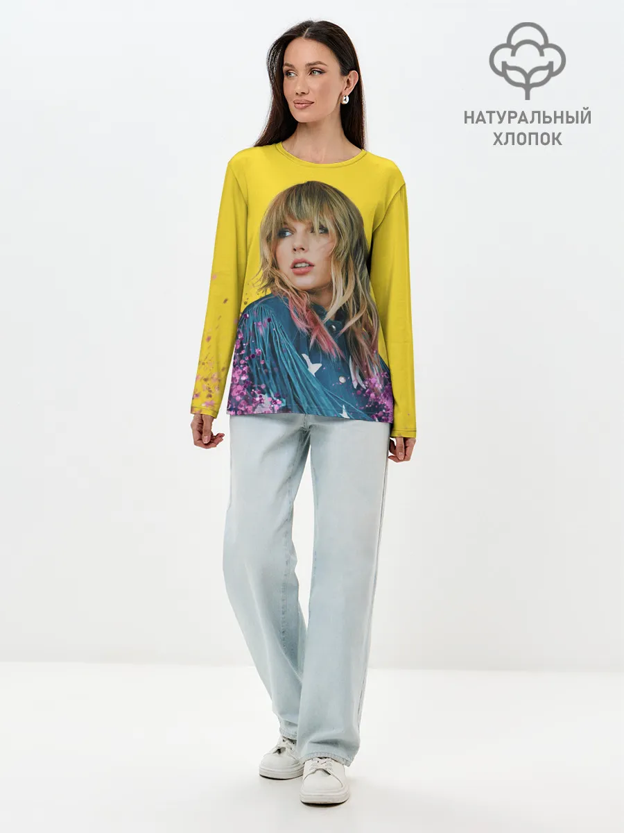 Лонгслив женский. Хлопок / Красотка Тейлор