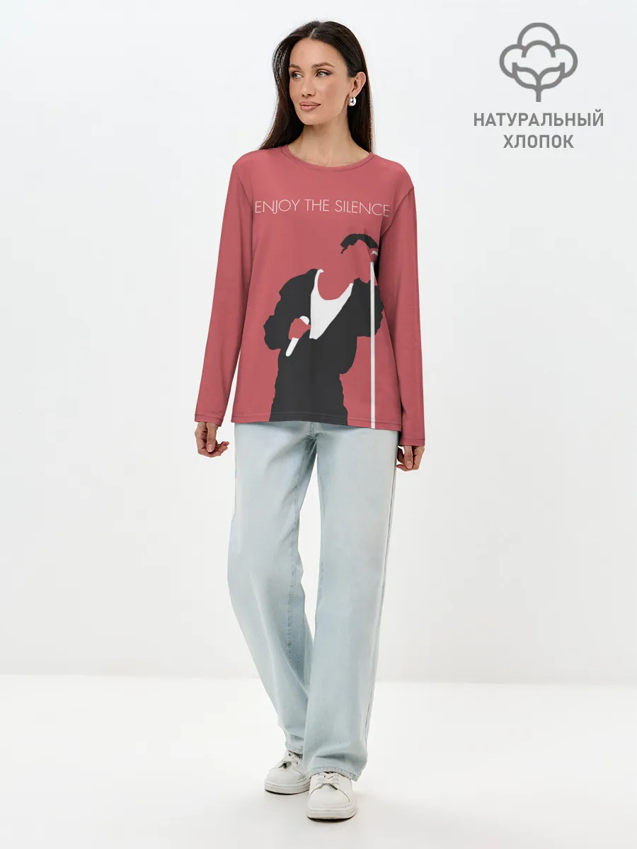 Лонгслив женский. Хлопок / Ганн на концерте