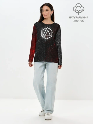 Лонгслив женский. Хлопок / Linkin Park Logo | Линкин Парк