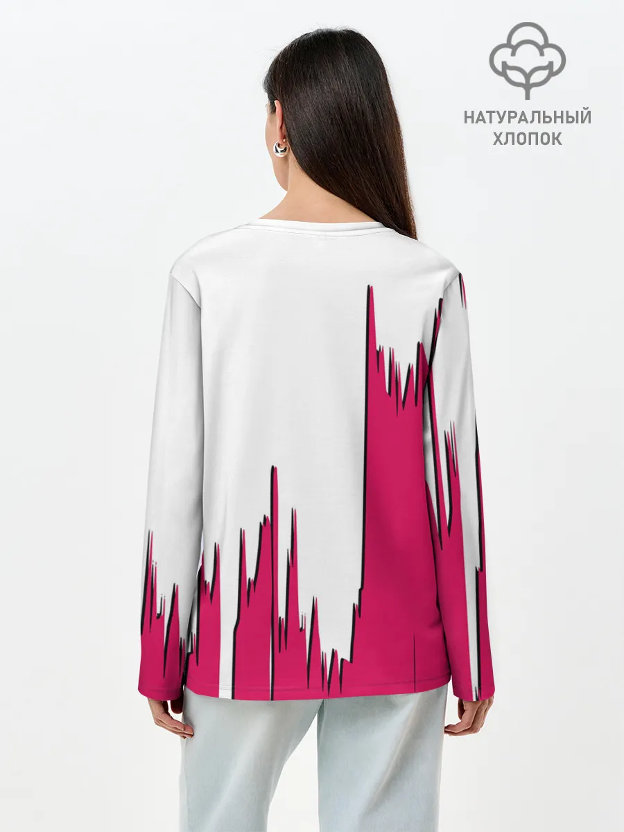 Лонгслив женский. Хлопок / Squid Game | among us / Люди в масках,