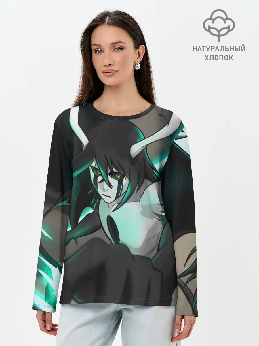 Лонгслив женский. Хлопок / Улькиорра Сифер . Ulquiorra