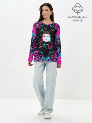 Лонгслив женский. Хлопок / SQUID GAME | ИГРА В КАЛЬМАРА | КУКЛА.