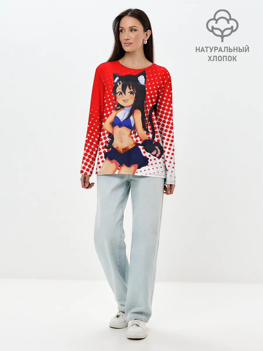 Лонгслив женский. Хлопок / Nagatorо