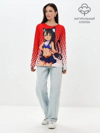 Лонгслив женский. Хлопок / Nagatorо