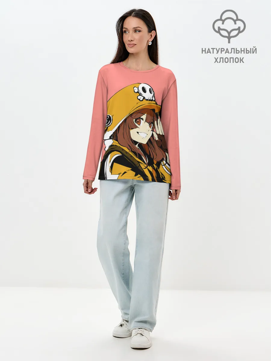 Лонгслив женский. Хлопок / Милаха Мэй