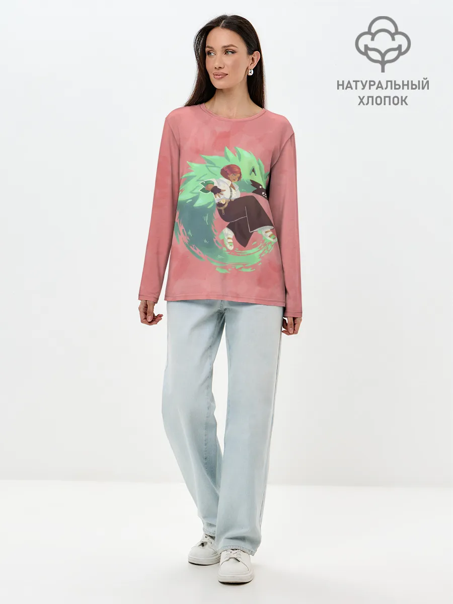 Лонгслив женский. Хлопок / Офицер Джованна