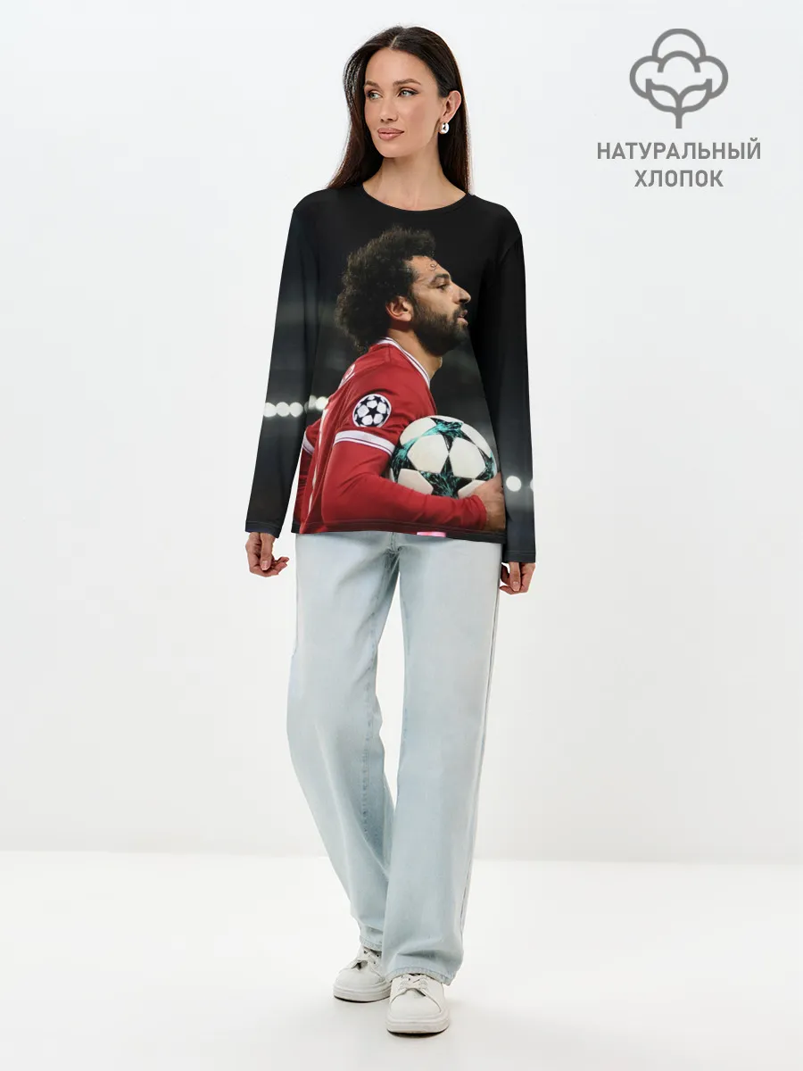 Лонгслив женский. Хлопок / Мохаммед Салах, Salah