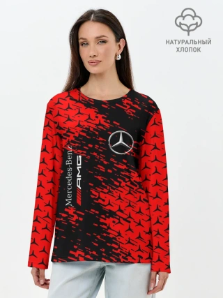 Лонгслив женский. Хлопок / Merсedes.