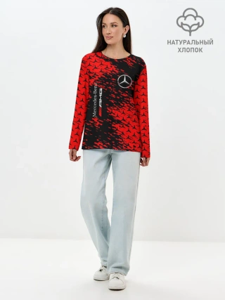 Лонгслив женский. Хлопок / Merсedes.