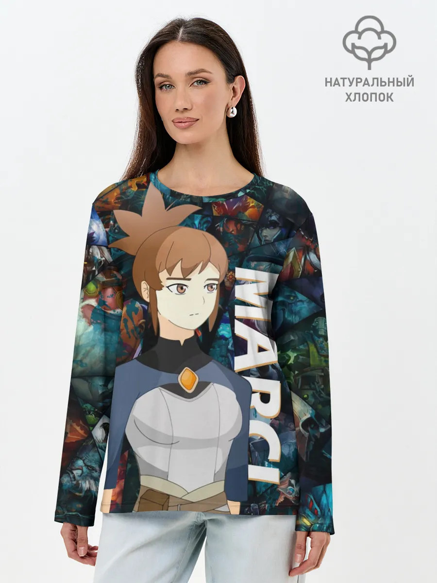 Лонгслив женский. Хлопок / Марси Dota 2