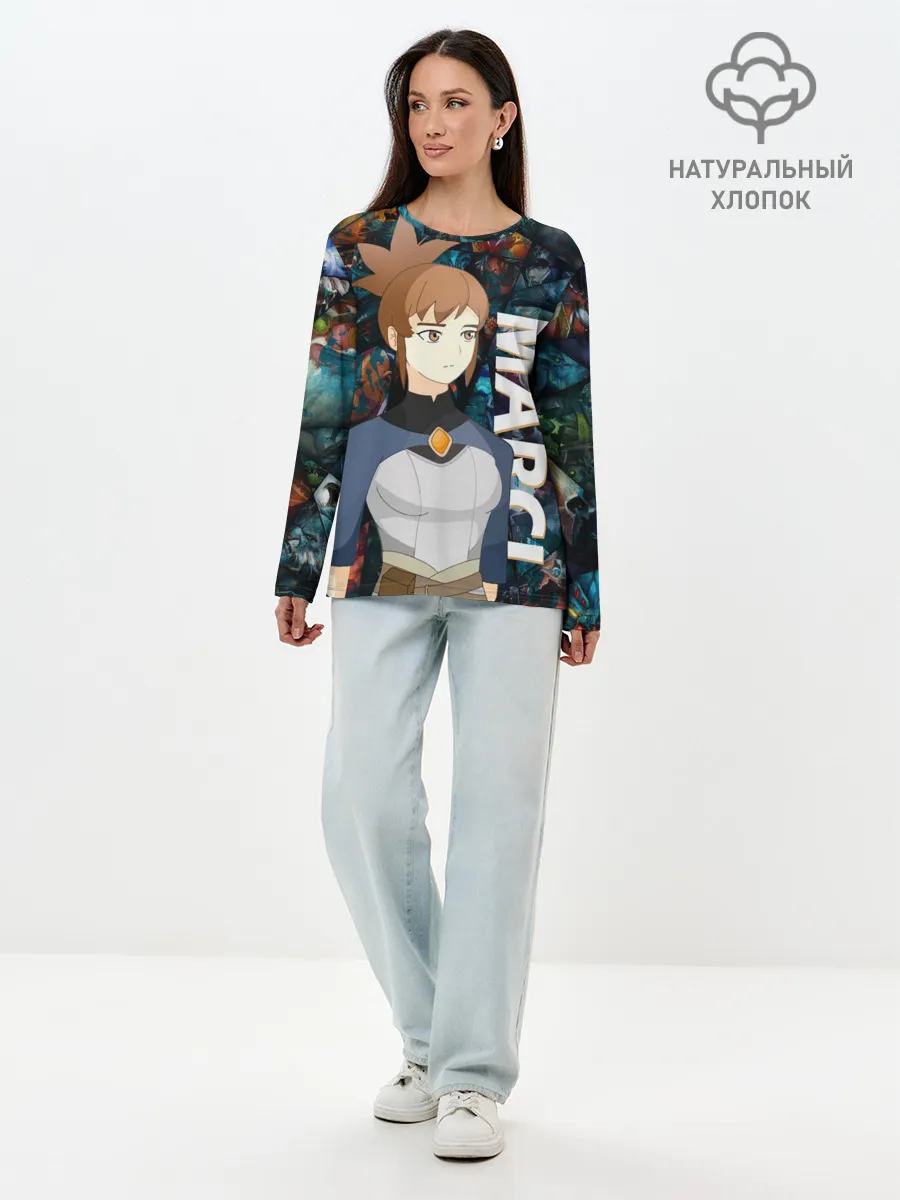 Лонгслив женский. Хлопок / Марси Dota 2