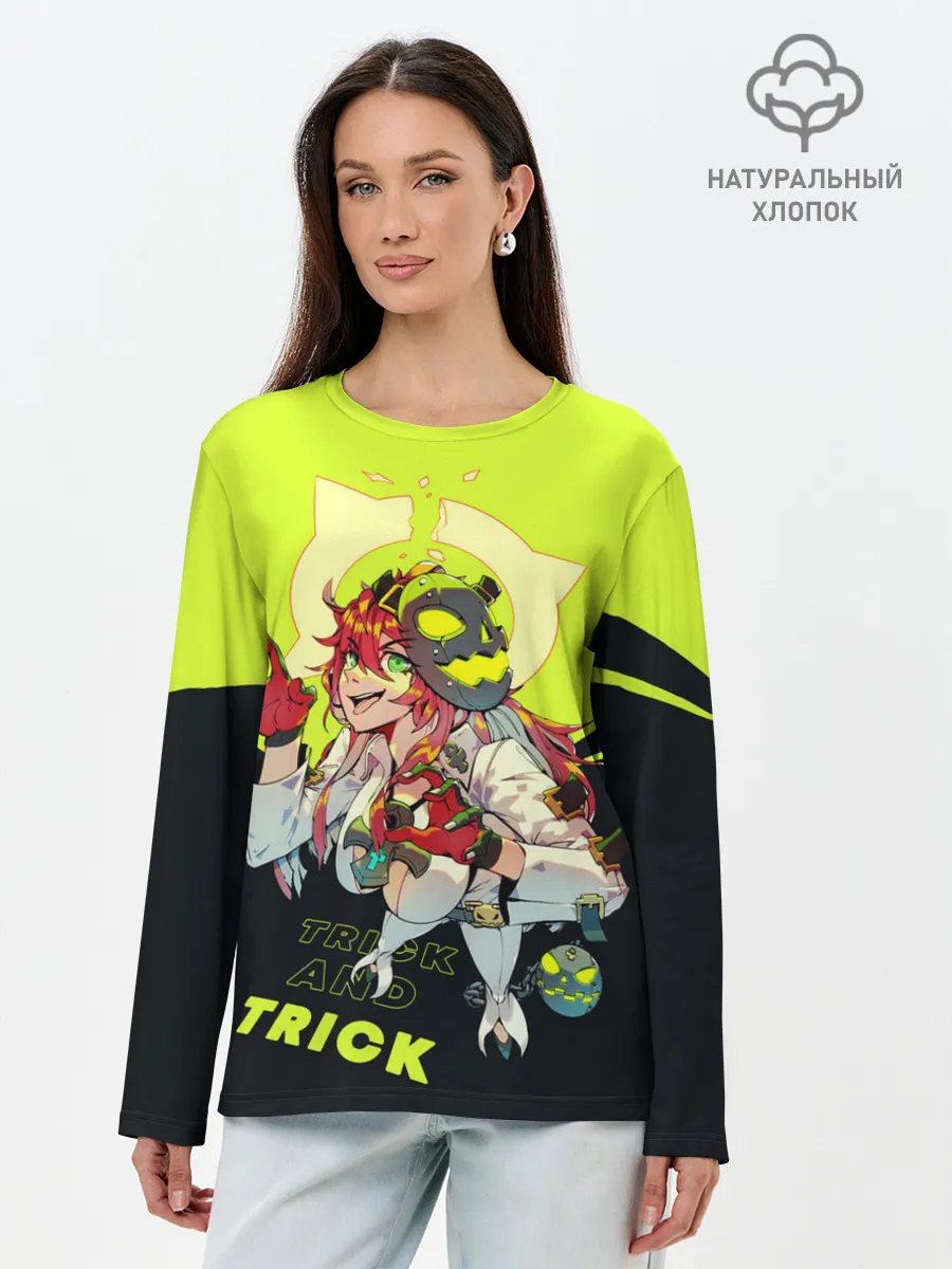 Лонгслив женский. Хлопок / Джек-О