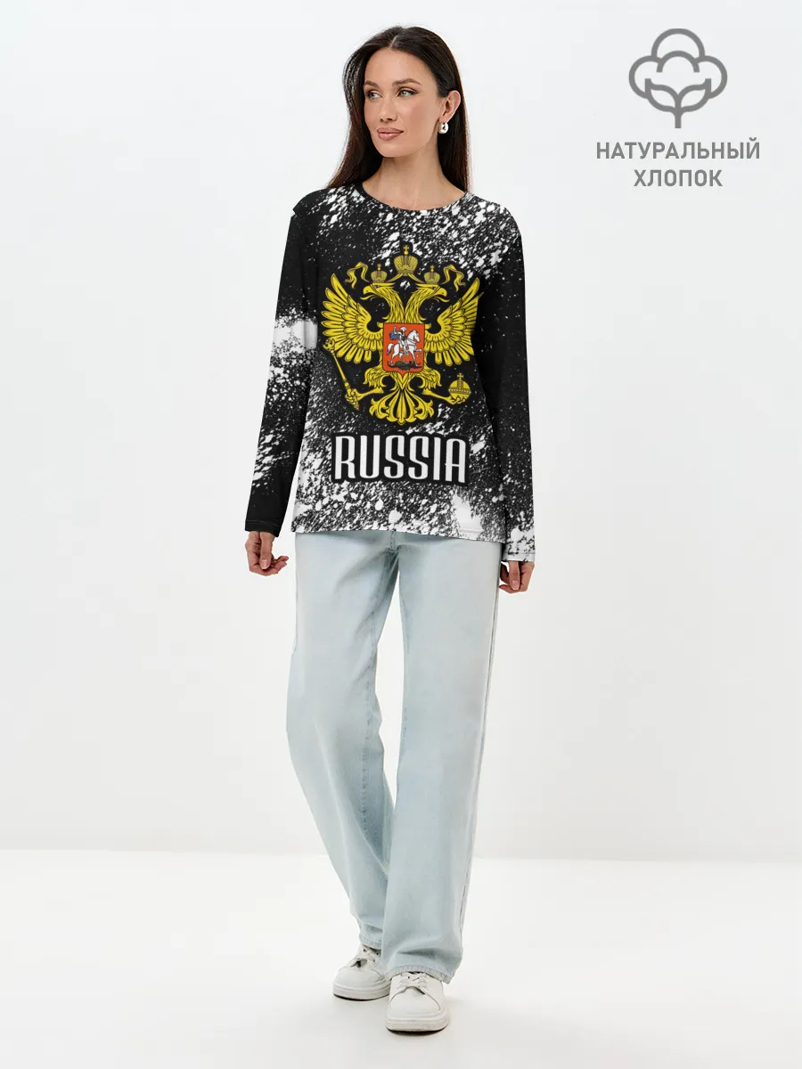 Лонгслив женский. Хлопок / Russia