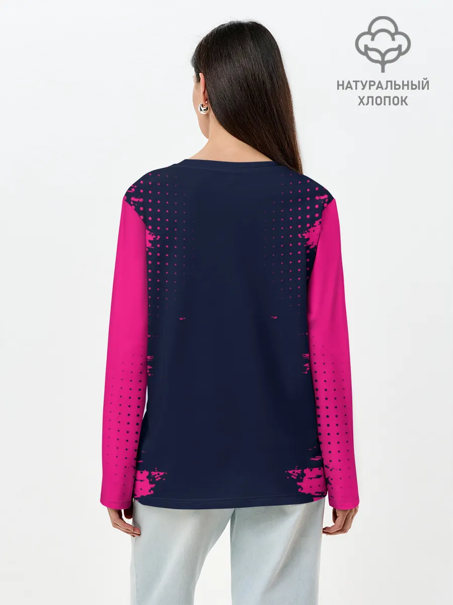 Лонгслив женский. Хлопок / ДЕВУШКА С ТАТУ | ПОСТАПОКАЛИПСИС