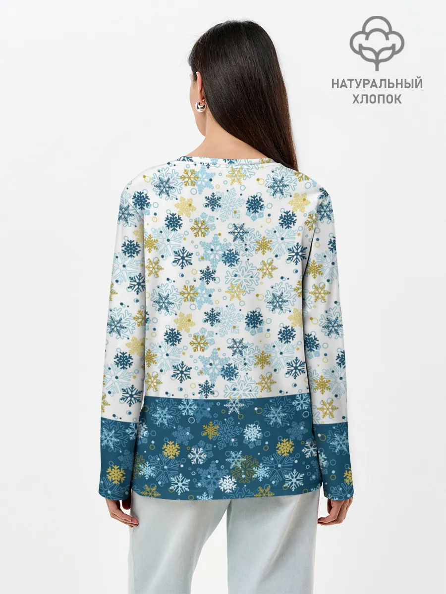 Лонгслив женский. Хлопок / Весёлый Оленёнок