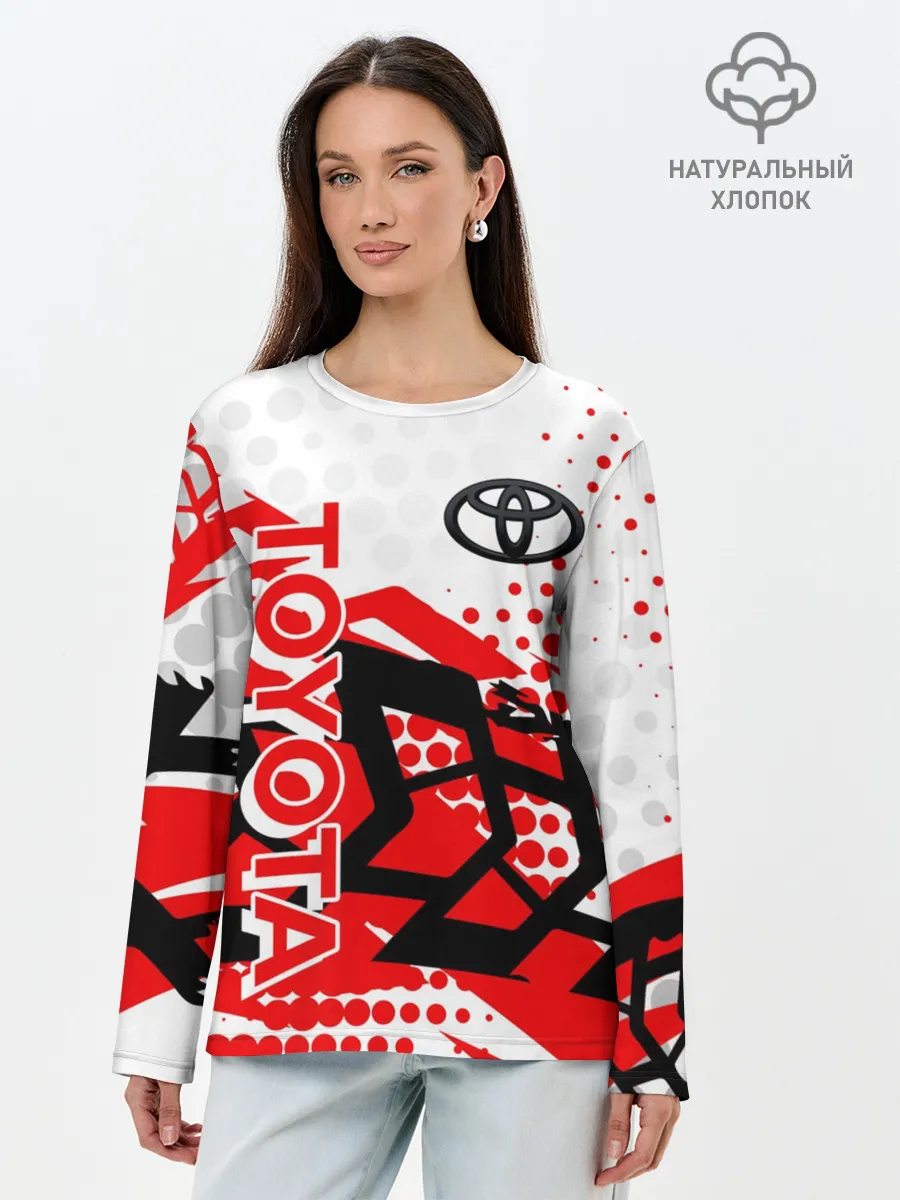 Лонгслив женский. Хлопок / Toyota