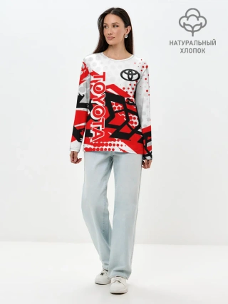 Лонгслив женский. Хлопок / Toyota