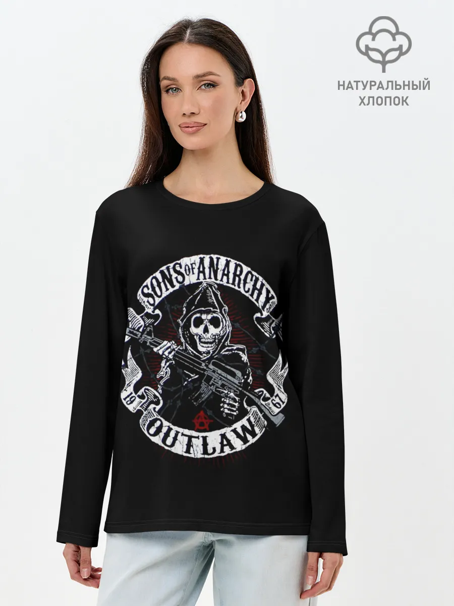 Лонгслив женский. Хлопок / SOA Outlow