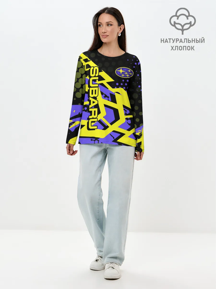 Лонгслив женский. Хлопок / Subaru