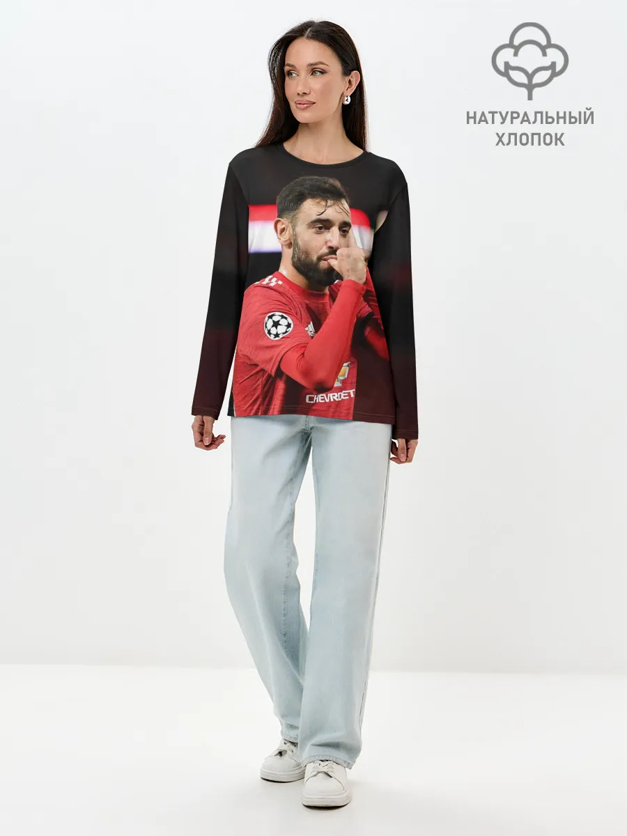 Лонгслив женский. Хлопок / Бруну Фернандеш, МЮ