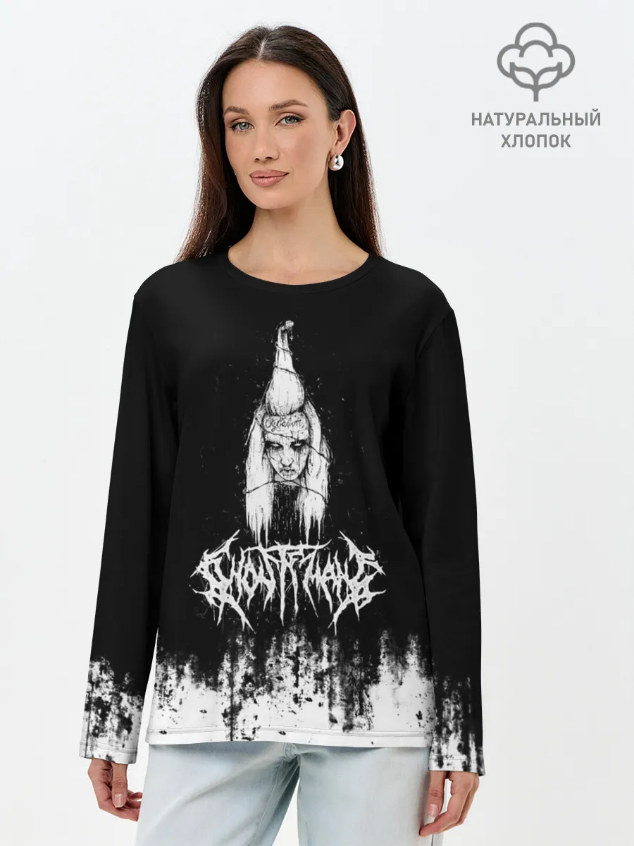 Лонгслив женский. Хлопок / GHOSTEMANE Hip-Hop Grunge | Гостмейн