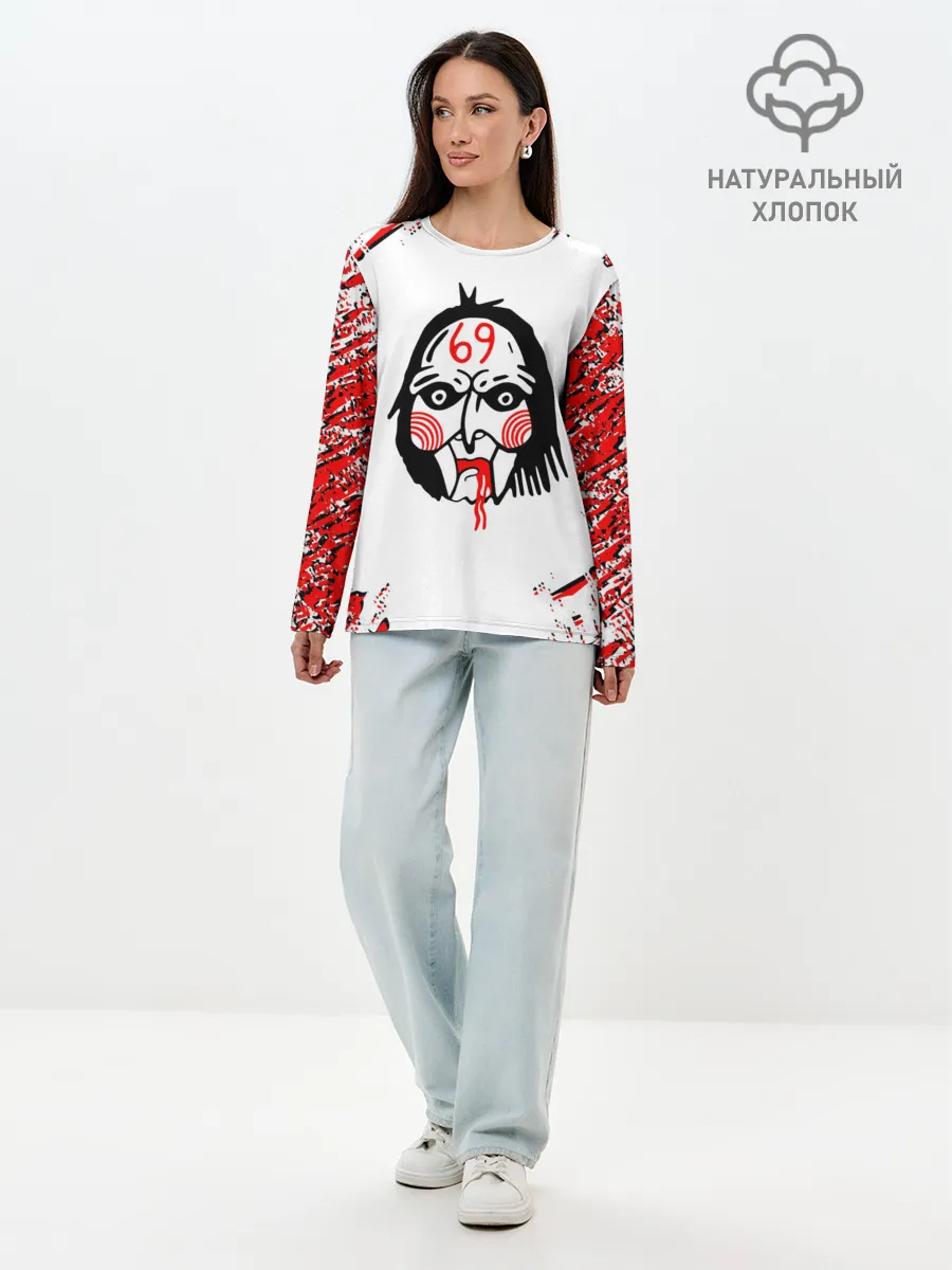 Лонгслив женский. Хлопок / 6IX9INE,