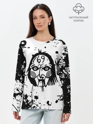 Лонгслив женский. Хлопок / 6IX9INE TEKASHI 69