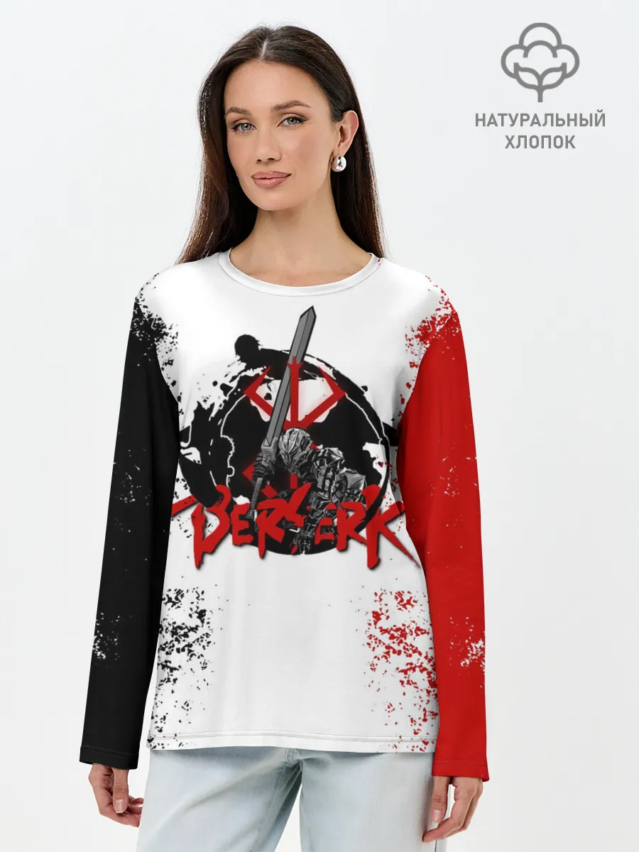 Лонгслив женский. Хлопок / BERSERK LOGO | БЕРСЕРК