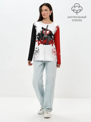 Лонгслив женский. Хлопок / BERSERK LOGO | БЕРСЕРК