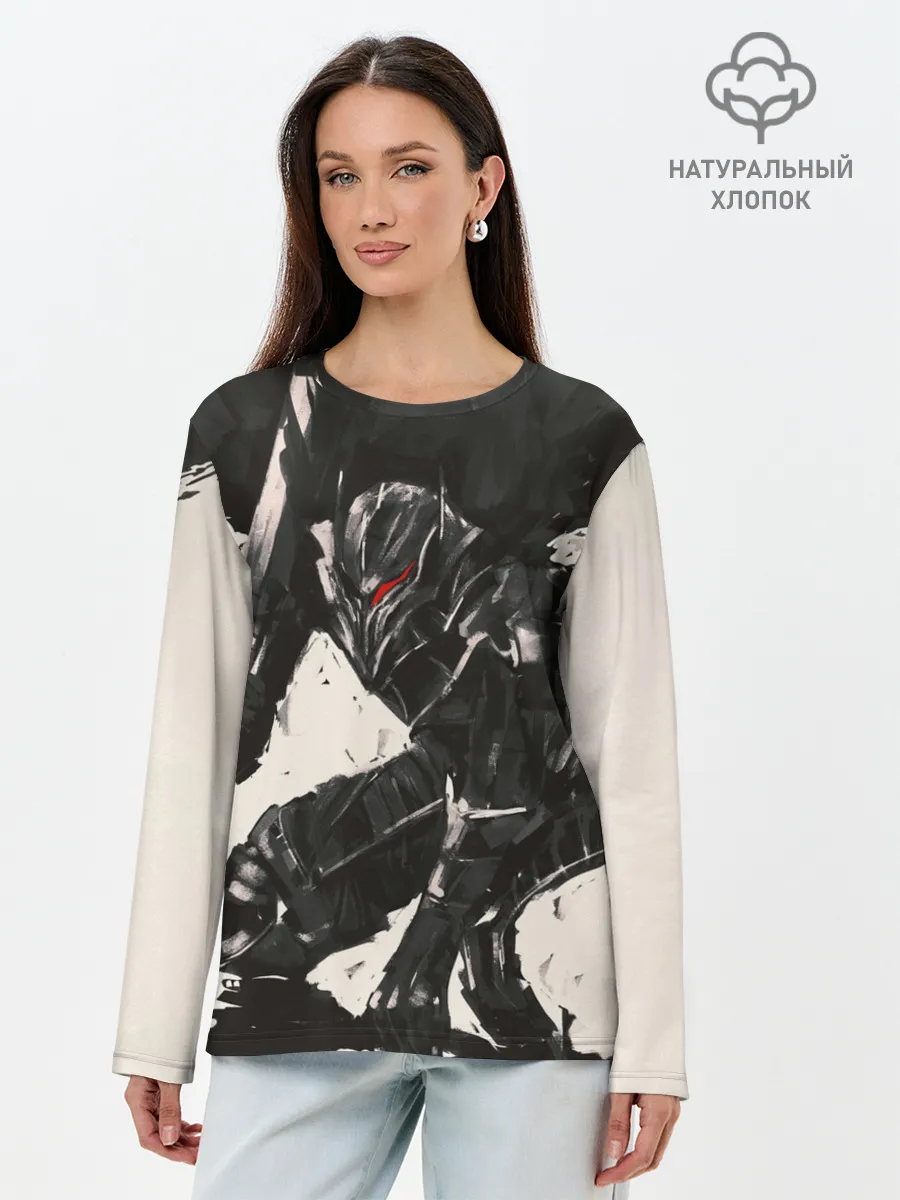 Лонгслив женский. Хлопок / BERSERK ILLUSTRATION | БЕРСЕРК