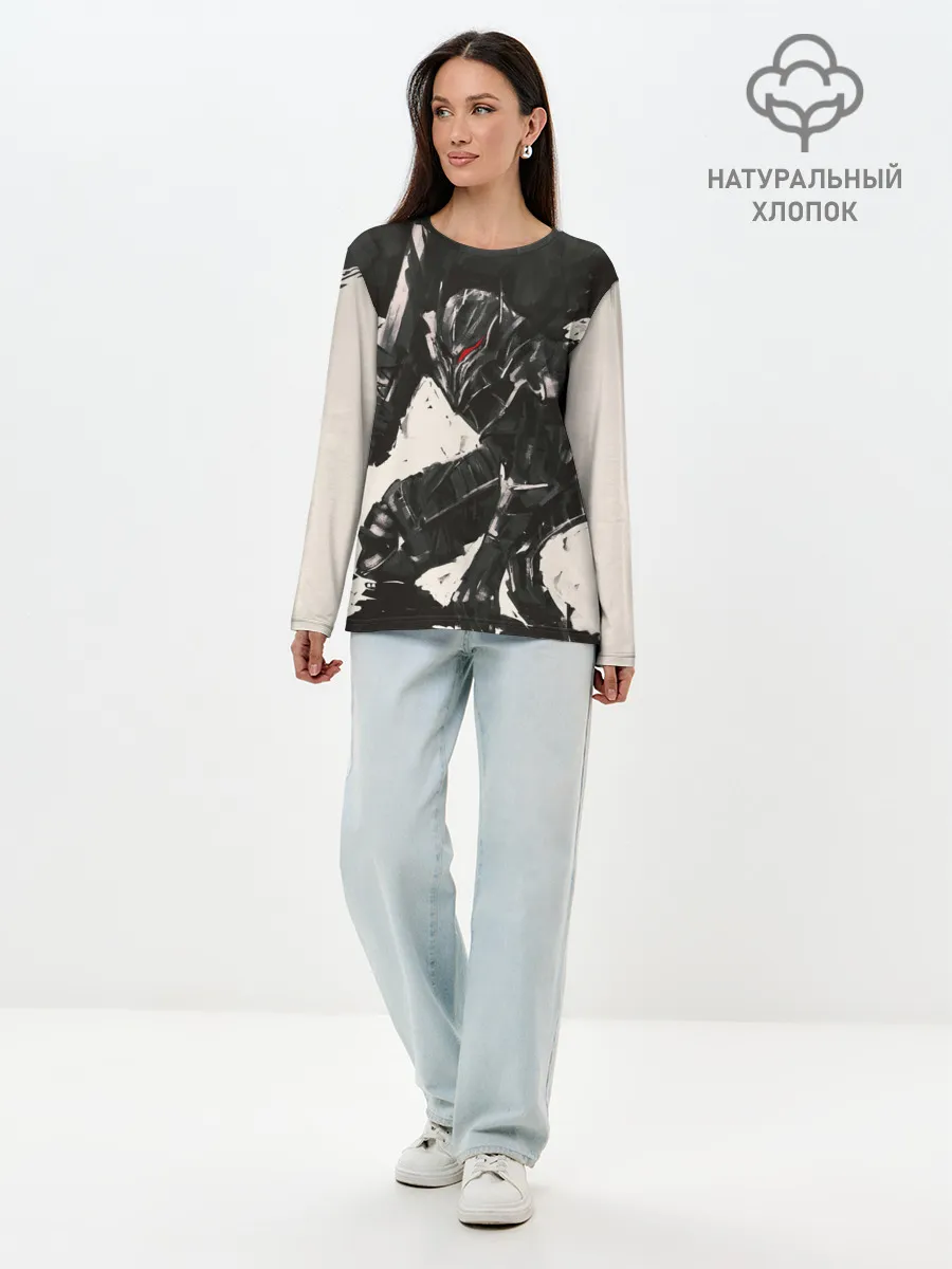 Лонгслив женский. Хлопок / BERSERK ILLUSTRATION | БЕРСЕРК