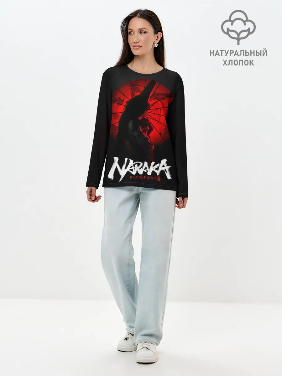 Лонгслив женский. Хлопок / Йото Химэ