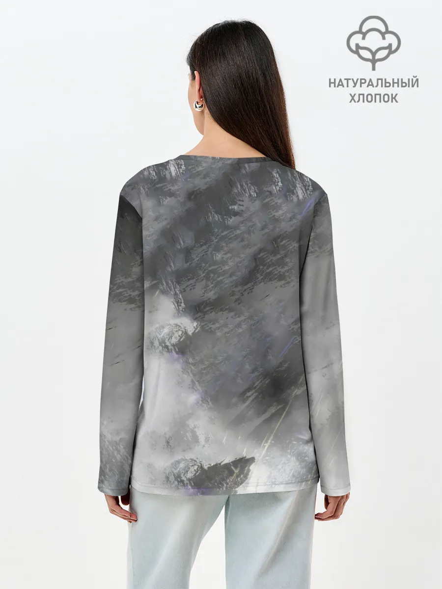 Лонгслив женский. Хлопок / Нарака полёт мага