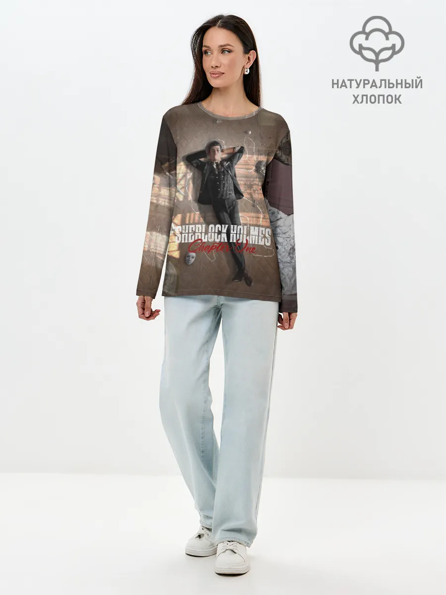 Лонгслив женский. Хлопок / Sherlock Holmes Part One