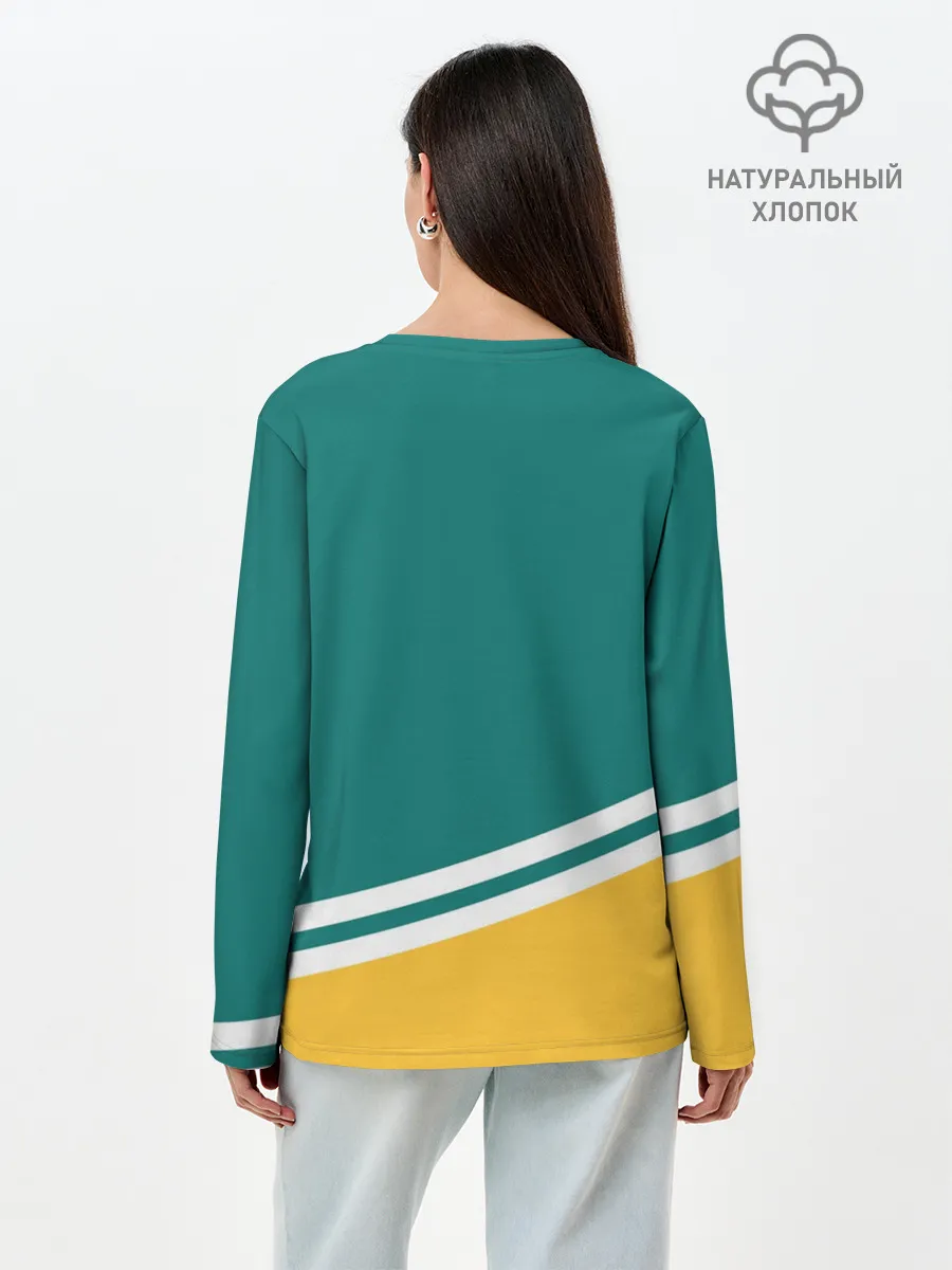 Лонгслив женский. Хлопок / Анахайм Дакс, NHL