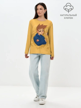 Лонгслив женский. Хлопок / Tom EDDSWORLD