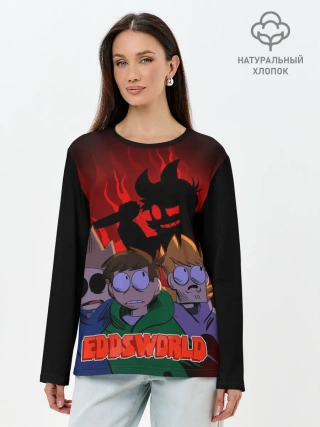 Лонгслив женский. Хлопок / Tord devil