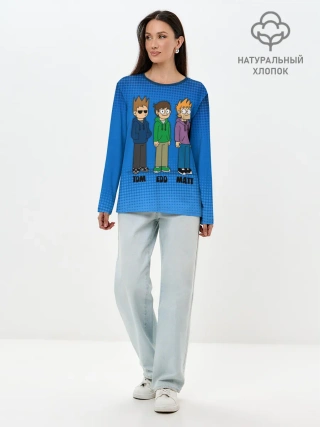 Лонгслив женский. Хлопок / Tom Edd Matt