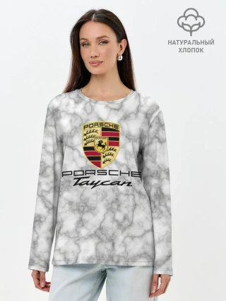 Лонгслив женский. Хлопок / [Porsche Taycan] - Как у Литвина