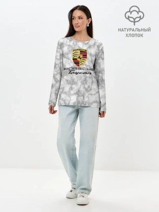 Лонгслив женский. Хлопок / [Porsche Taycan] - Как у Литвина
