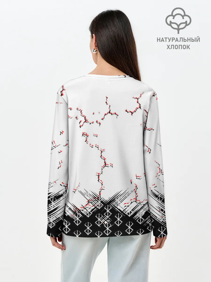 Лонгслив женский. Хлопок / Берсерк | Berserk