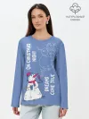 Лонгслив женский. Хлопок / На Рождество сбываются мечты