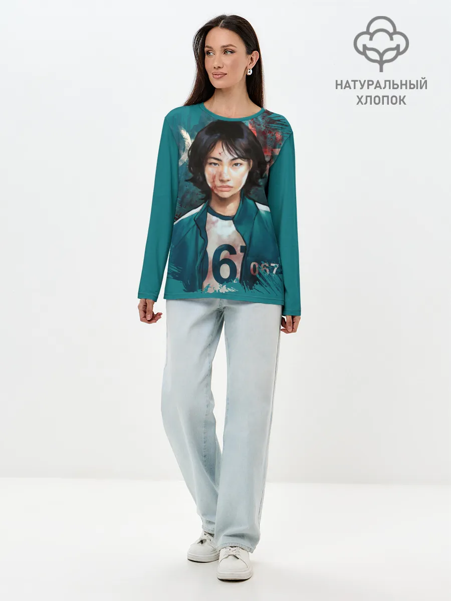 Лонгслив женский. Хлопок / Кан Сэ Бёк - игрок 067