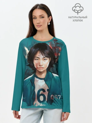 Лонгслив женский. Хлопок / Кан Сэ Бёк - игрок 067